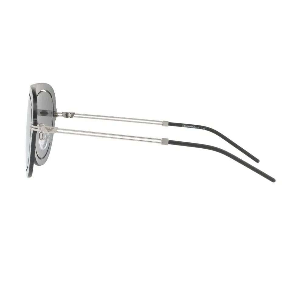 Emporio Armani EA 2057 Grey Rose Gold Men's Aviator Sunglasses
